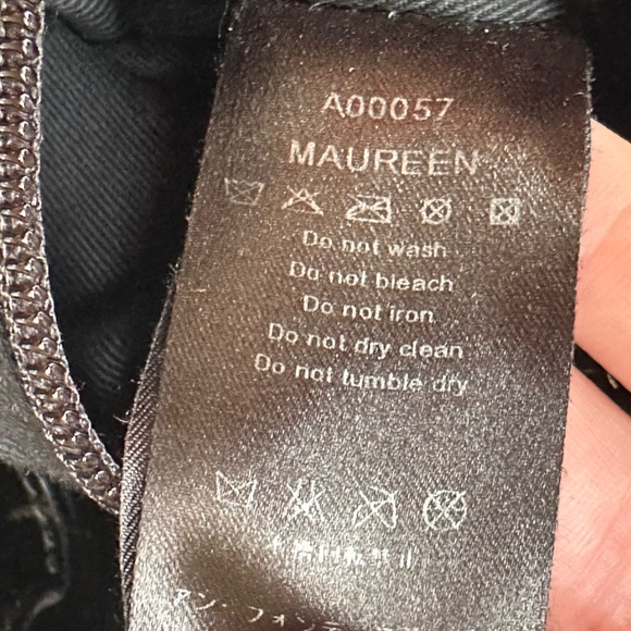 STUNNING Anne Fontaine Maureen Black Suede and Patent Shoulder Bag - Picture 7 of 12